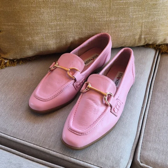 Steve Madden Pink Carrine Loafers - Picture 1 of 6